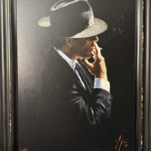Artwork of a man smoking, in original style by Fabian Perez